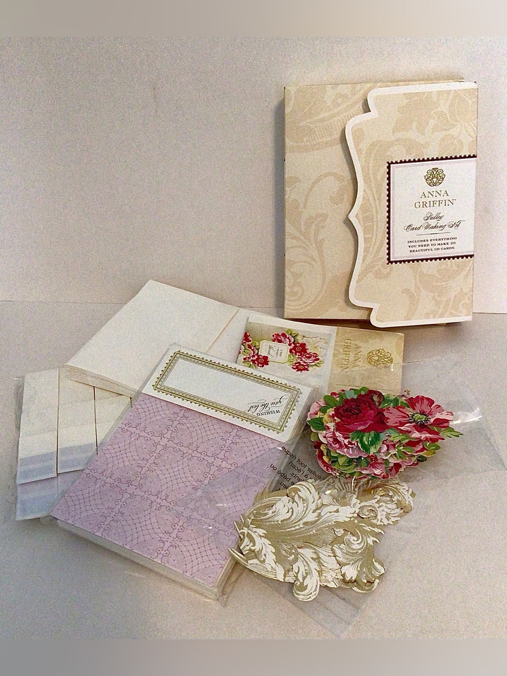 Anna Griffin Pulley Card Making Kit AG829 Makes 20 Cards 3 dimensional COMPLETE